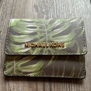 Palm print coin/ ID purse. Micheal Kors